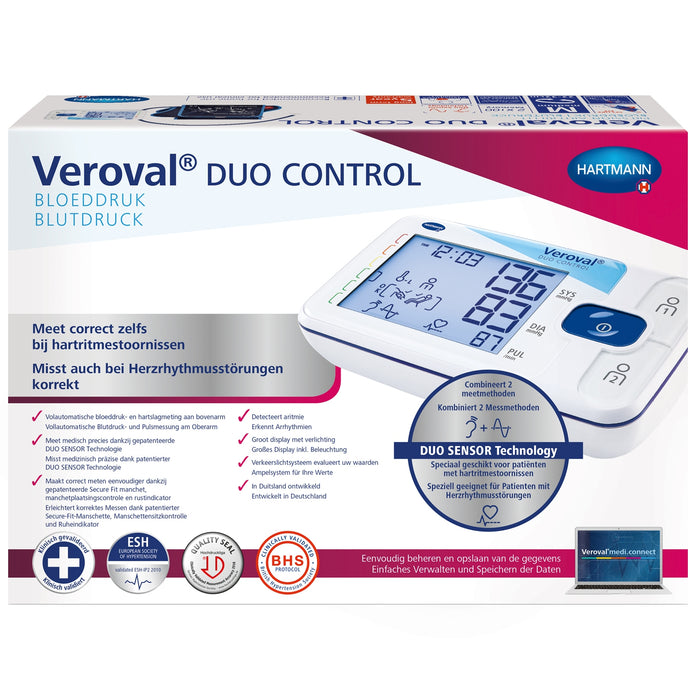 Veroval Duo Control Oberarm-Blutdruckmessgerät Größe L 32-42 cm
