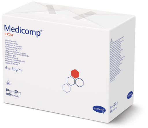 Medicomp Extra - non-woven kompres - niet-steriel - 10 x 20 cm