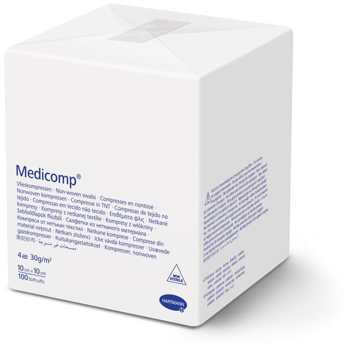 Medicomp MDR non-sterile - Non-woven kompres 10 x 10 cm