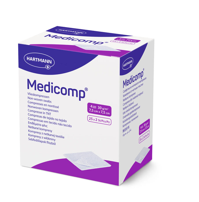 Medicomp MDR - Non-woven kompres - Steriel - 7.5 x 7.5 cm - 25 x 2 stuks