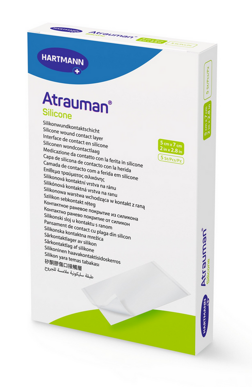 Atrauman Silicone wondcontactlaag steriel per 5 verpakt