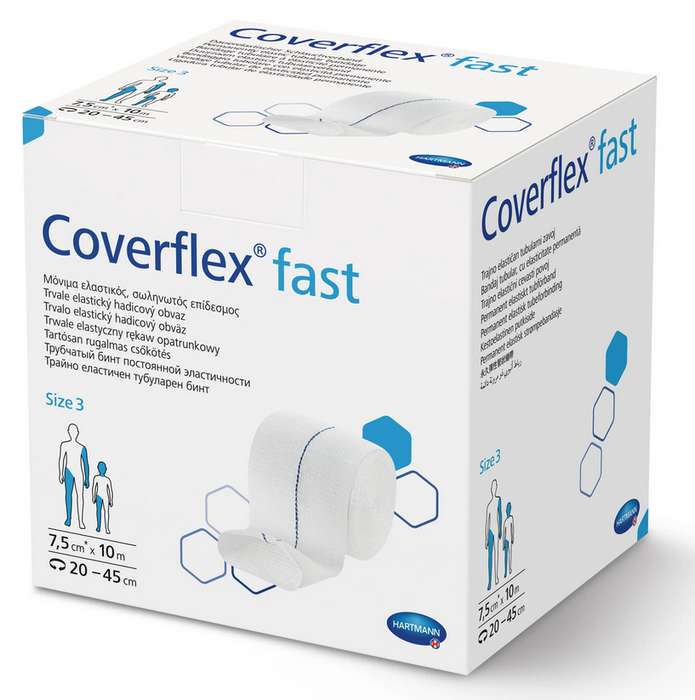 Coverflex Fast - elastisch buisverband - Maat 3 - Rol 10m