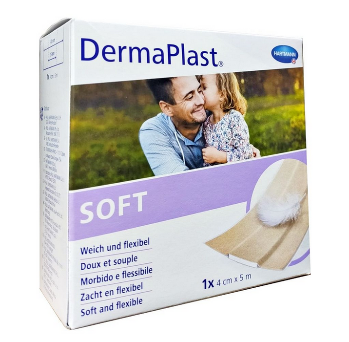 Dermaplast Soft - Pleisters op rol - 4 cm x 5 m