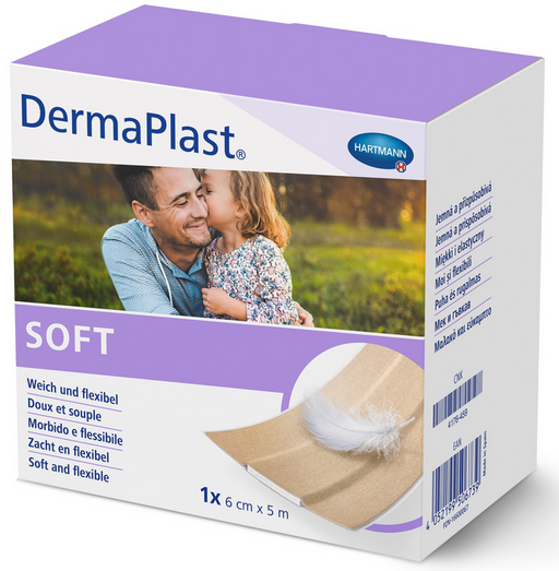 Dermaplast Soft - Pleisters op rol - 6 cm x 5 m