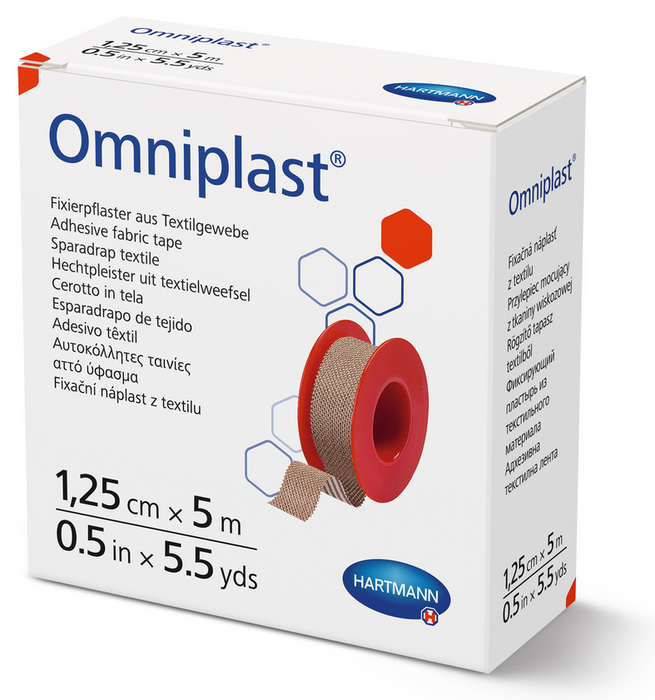 Hartmann Omniplast hypoallergene fixatiepleister -5 m x 1,25 cm