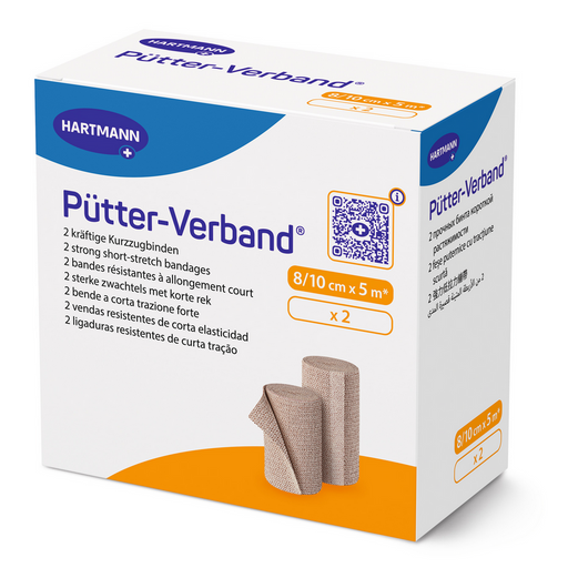 Hartmann Putter-Verband - duopak - 8/10cm x 5m