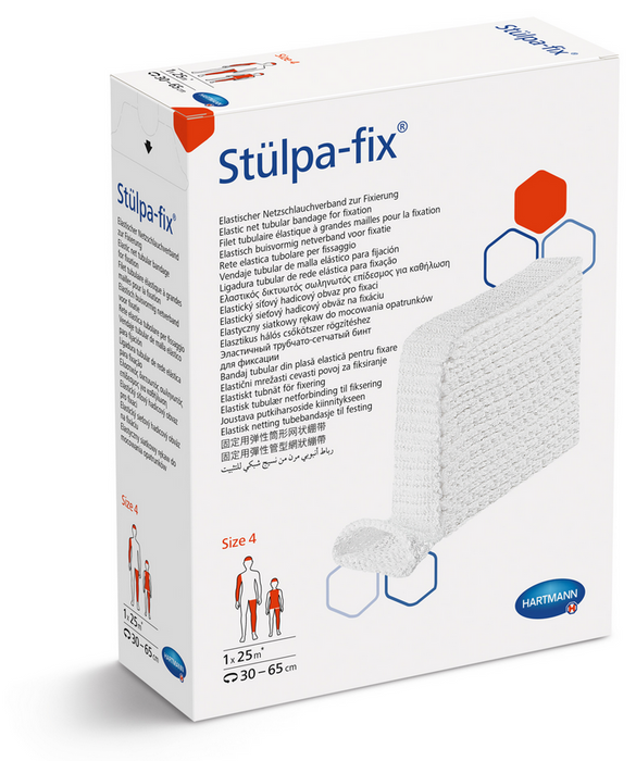 Hartmann Stulpa-fix sterk elastisch netverband(Rol 25m) - Maat 4 - Size 4 - Stülpa-fix