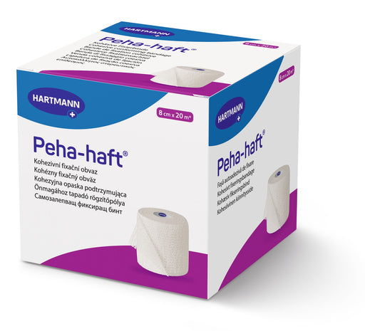 Peha-Haft - Latexvrije Fixatiezwachtel - Wit - 8cm x 20m