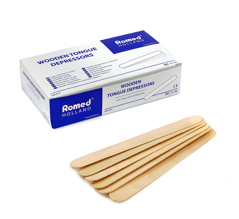 Romed houten disposable spatels