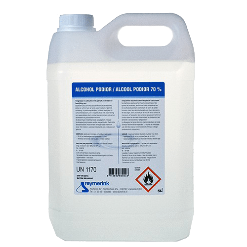 Alcohol Podior 70% - 5 Liter – Professioneel desinfectiemiddel. Voor het ontsmetten van huid, instrumenten en oppervlakken