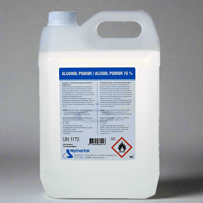 Alcohol Podior 70% - 5 Liter – Professioneel desinfectiemiddel. Voor het ontsmetten van huid, instrumenten en oppervlakken