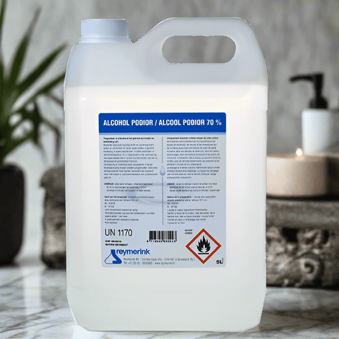 Alcohol Podior 70% - 5 Liter – Professioneel desinfectiemiddel. Voor het ontsmetten van huid, instrumenten en oppervlakken