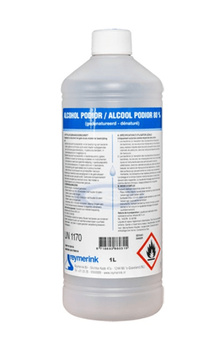 Alcohol Podior 80% - 1 Liter fles