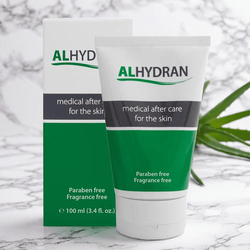 ALHYDRAN (Brand)wonden- en littekencrème 100ml  - Bewezen effectief bij: brandwonden, littekens, eczeem, droge huid, bestraling, laserbehandeling.
