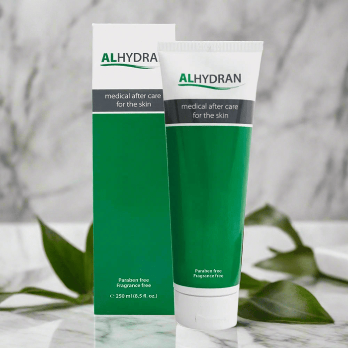ALHYDRAN Brandwonden- en Littekencrème – 250ml tube – Professionele Medisch bewezen huidverzorging voor littekens en brandwonden