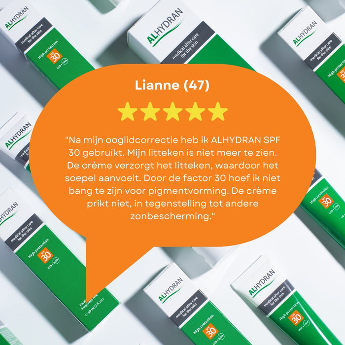 ALHYDRAN SPF 30, Zonnebrand voor de gevoelige huid