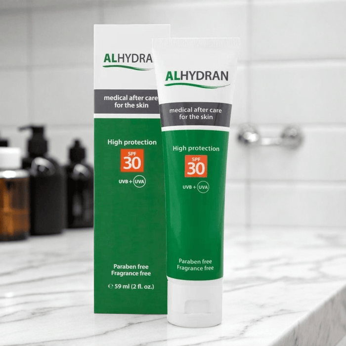 ALHYDRAN SPF 30 – Medische zonnebrandcrème voor de gevoelige huid