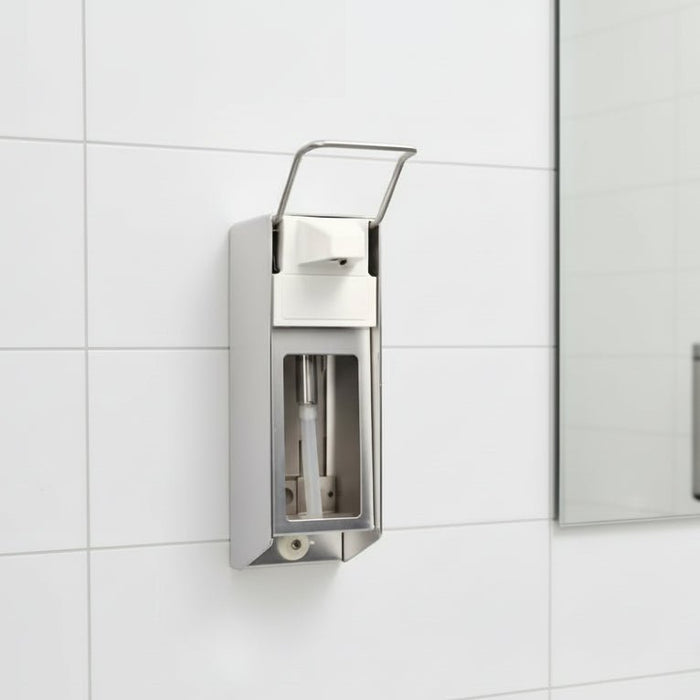 Aluminium Dispenser – Korte hendel - 500ml - KS Medical Group