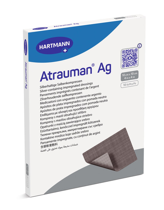 Atrauman AG - zilverhoudend zalfkompres - steriel - 10 x 10 cm - KS Medical Group