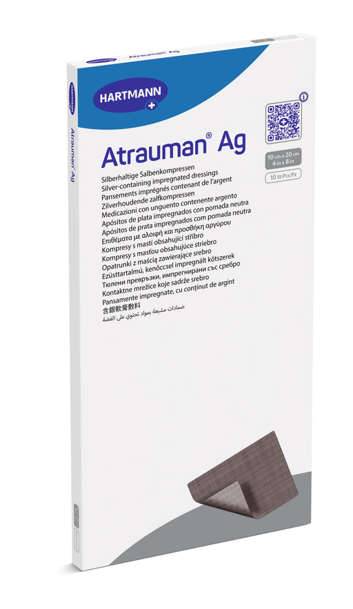 Atrauman AG - zilverhoudend zalfkompres - steriel - 10 x 20 cm - KS Medical Group