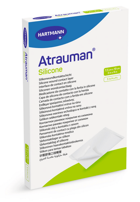 Atrauman Silicone wondcontactlaag steriel per 5 verpakt