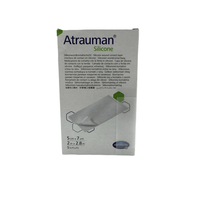 Atrauman Silicone wondcontactlaag steriel per 5 verpakt
