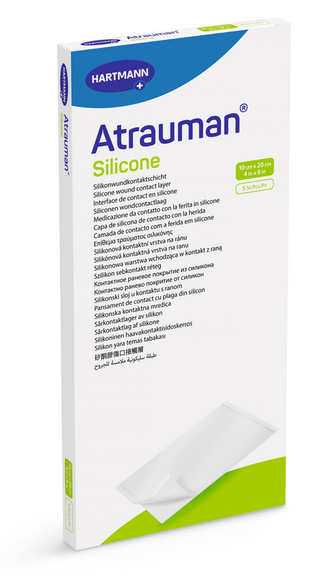 Atrauman Silicone wondcontactlaag steriel per 5 verpakt