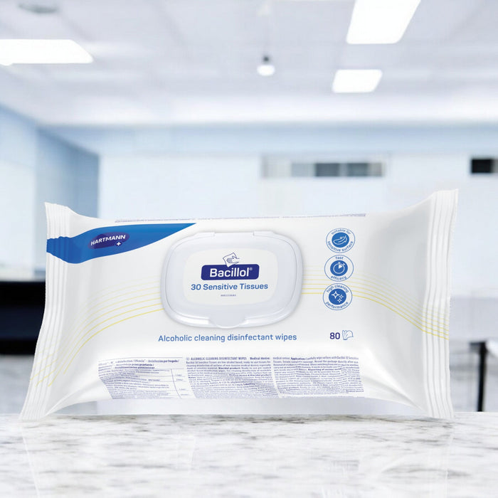 Bacillol Sensitive - reinigings en desinfectiedoekjes. Veelzijdige reiniging- en desinfectie tissues voor gevoelige oppervlakken