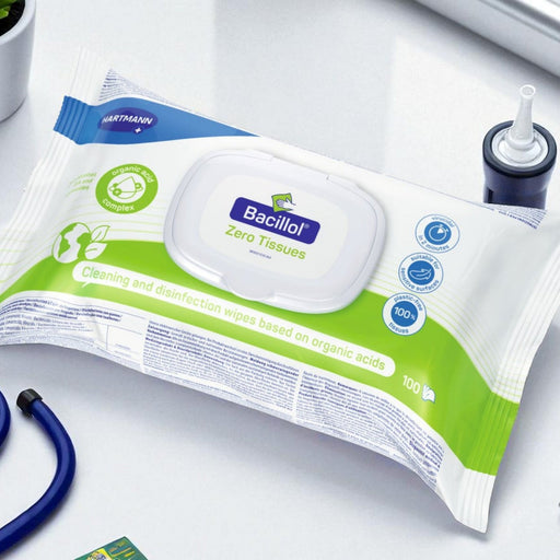 Bacillol Zero Tissues - Duurzame reiniging- en desinfectiedoekjes zonder alcohol