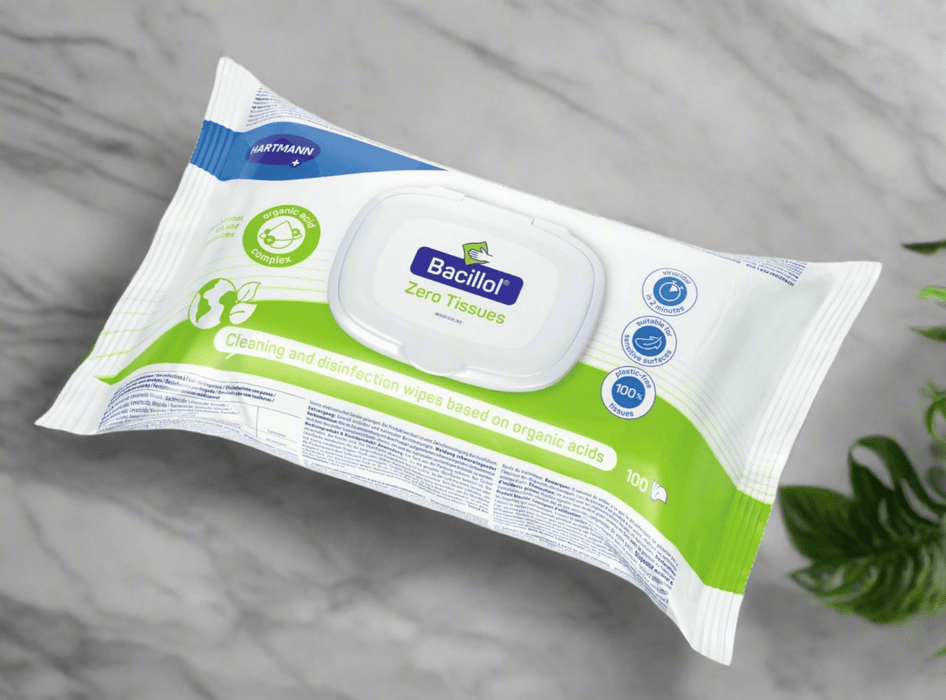 Bacillol Zero Tissues - Duurzame reiniging- en desinfectiedoekjes zonder alcohol