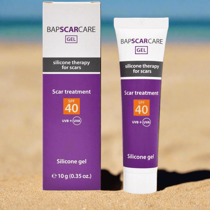Littekenverzorging én zonbescherming in één – BAPSCARCARE Siliconengel met UV-bescherming