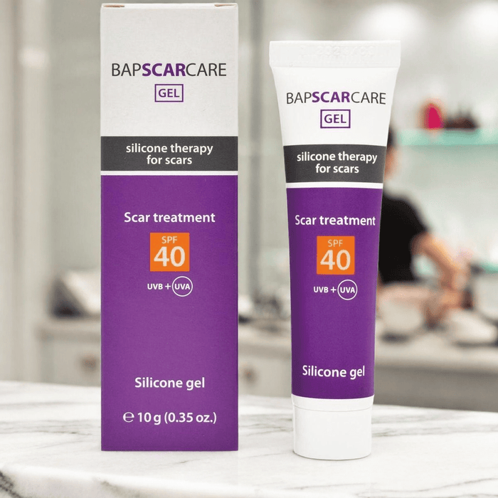 Littekenverzorging én zonbescherming in één – BAPSCARCARE Siliconengel met UV-bescherming