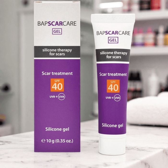 Littekenverzorging én zonbescherming in één – BAPSCARCARE Siliconengel met UV-bescherming