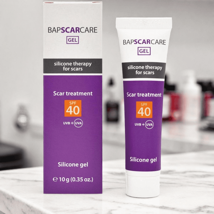 Littekenverzorging én zonbescherming in één – BAPSCARCARE Siliconengel met UV-bescherming