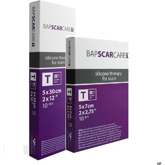 BAPSCARCARE T Siliconen Littekenverband 5 X 30 cm - Siliconen littekenverband voor optimale littekenbehandeling