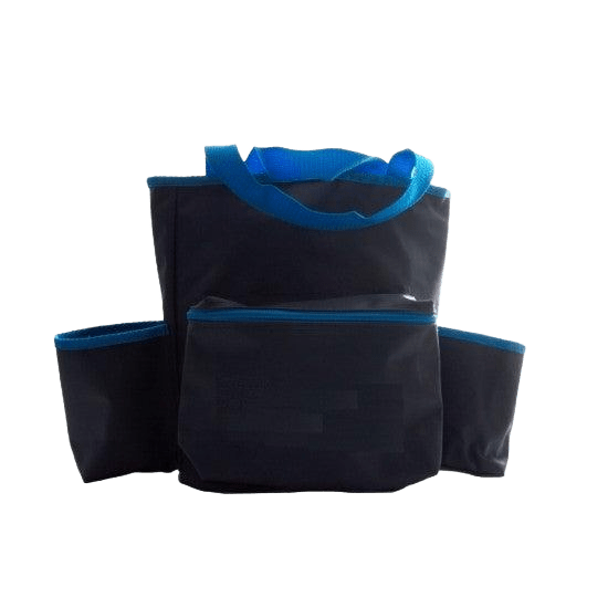 Blauwe robuuste watertas met 3 vakken