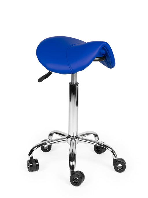 Ergonomische Kapperskruk - Blauw - Standaard zithoogte