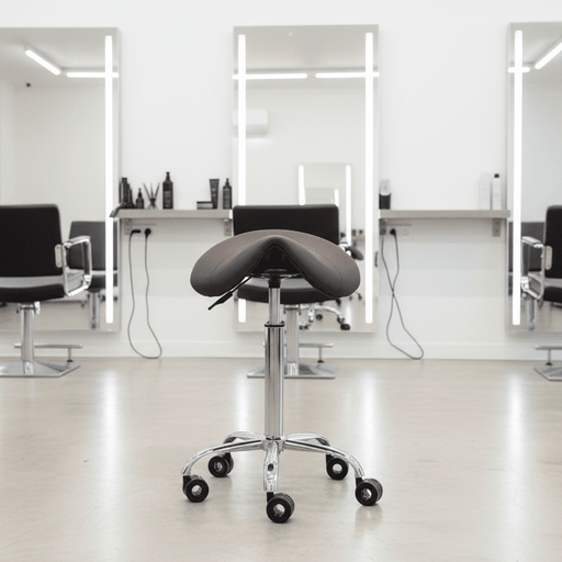 Ergonomische Kapperskruk - Bruin - KS Medical Group