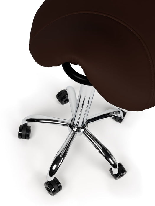 Ergonomische Kapperskruk - Bruin