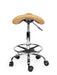 Ergonomische Kapperskruk met voetring - Beige