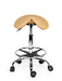 Ergonomische Kapperskruk met voetring - Beige