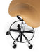 Ergonomische Kapperskruk met voetring - Beige