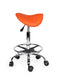 Ergonomische Kapperskruk met voetring Oranje