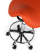 Ergonomische Kapperskruk met voetring Oranje