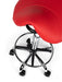 Ergonomische Kapperskruk met Voetring Rood