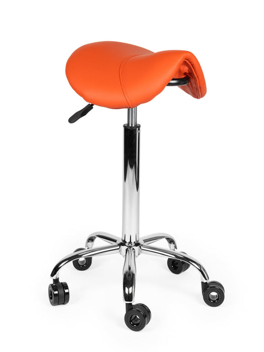 Ergonomische Kapperskruk Oranje hoog