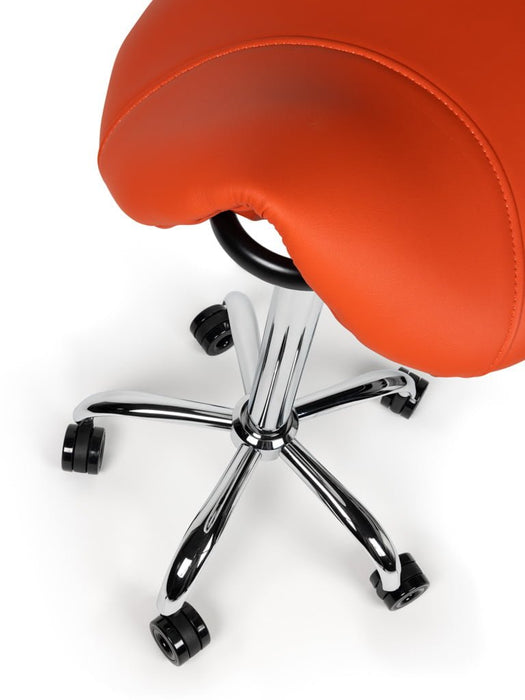 Ergonomische Kapperskruk Oranje