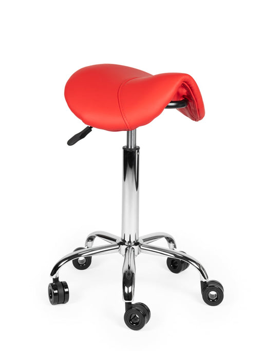 Ergonomische Kapperskruk Rood Standaard zithoogte