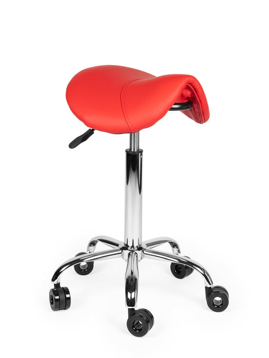 Ergonomische Kapperskruk Rood Standaard zithoogte