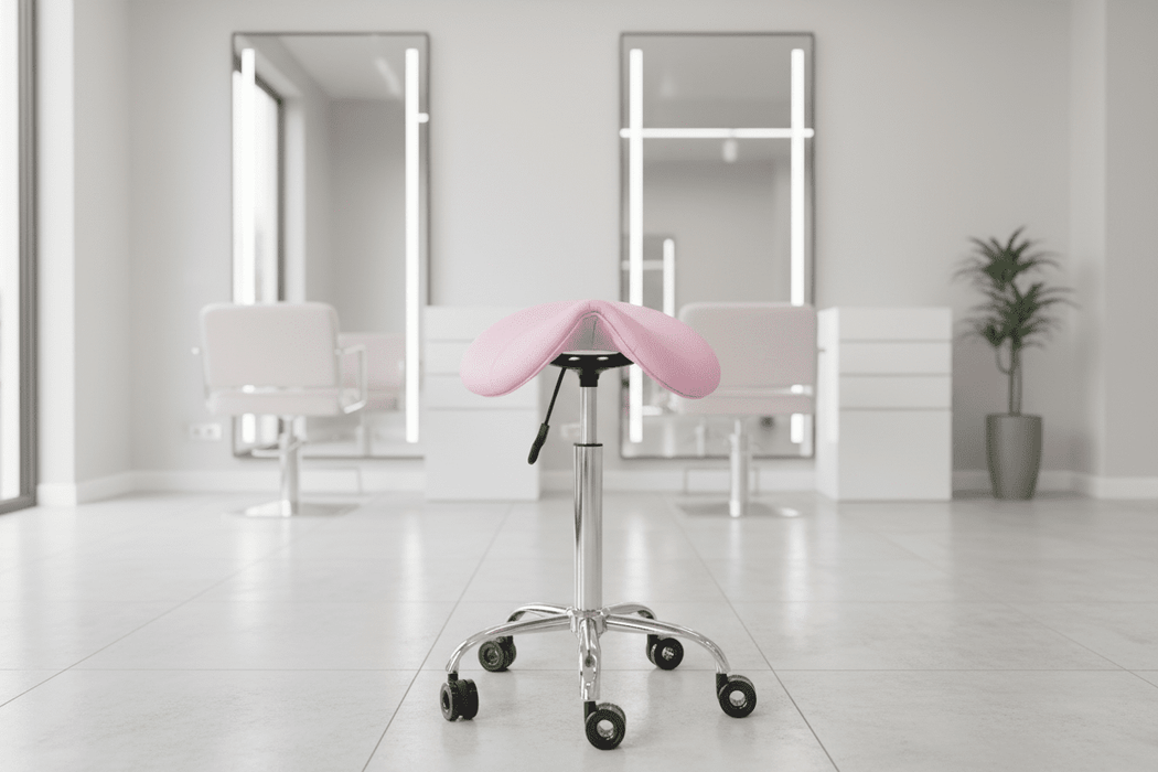 Ergonomische Kapperskruk - Roze - KS Medical Group